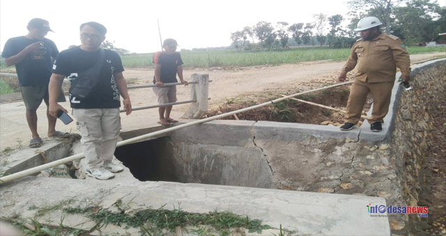 Bantahan Kades Tinapan Terkait Pemberitaan Proyek Rp640 Juta mengalami Rusak Parah