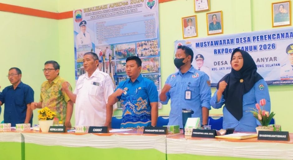 Pembangunan Infrastruktur Serta Ketahanan Pangan Prioritas Pemerintah Desa Karang Anyar Dalam Musdes RKPDes 2026