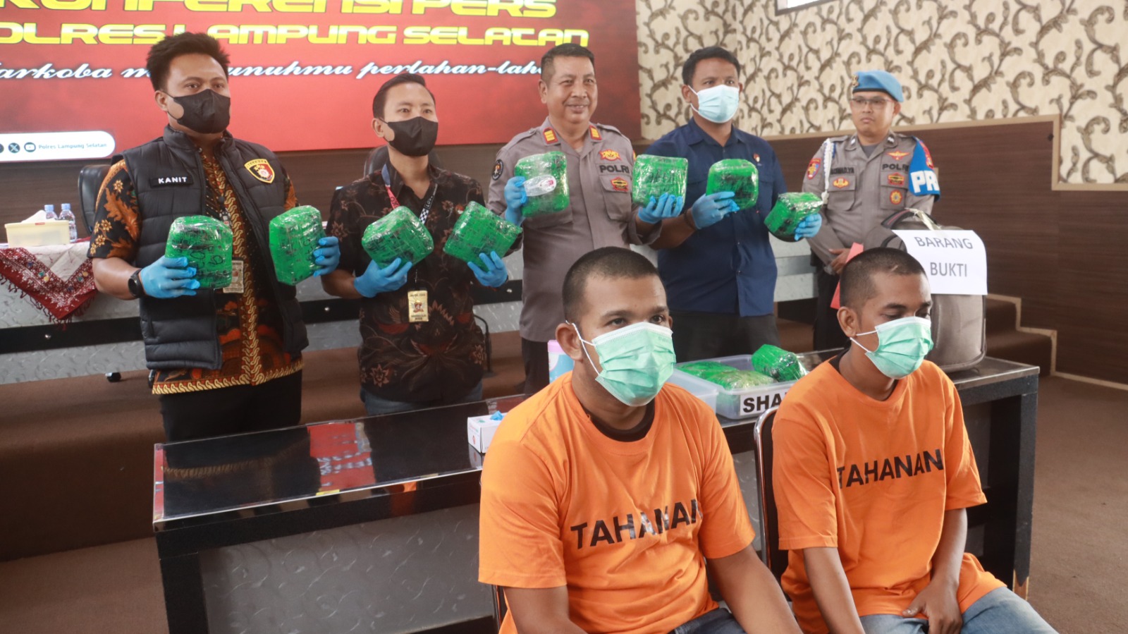 Selundupkan 11,8 Kilogram Sabu Di Lampung Selatan Dua Kurir Asal Aceh Ditangkap Polisi