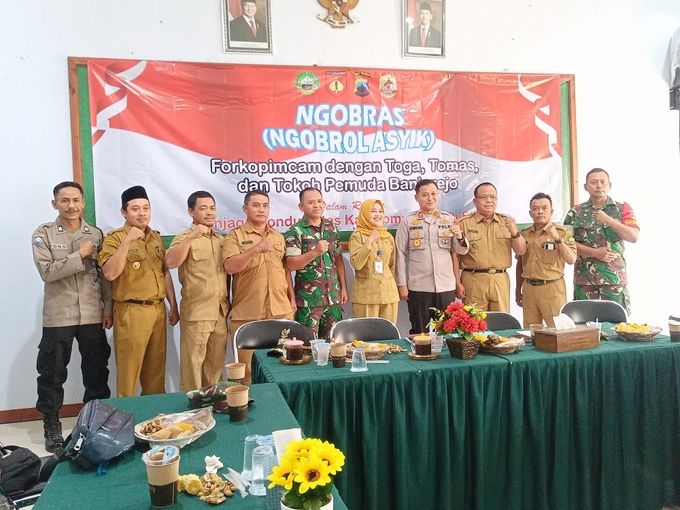 Forkopimcam Banjarejo Gelar Rakor, Serap Aspirasi untuk Jaga Kamtibmas