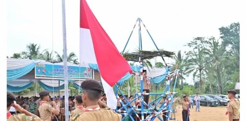 Apel Besar Hari Pramuka ke-64, Generasi Muda Lampung Selatan Diminta Tangguh dan Berkarakter