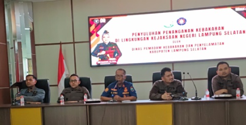 Damkar Beri Pembekalan Pencegahan Kebakaran di Lingkungan Kejaksaan