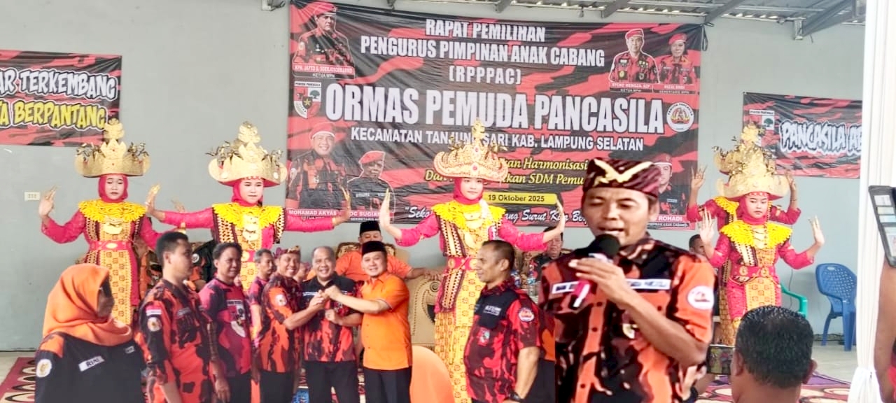 Senyum Penari Sigeh Pangunten Awali RPPPAC PP Kecamatan Tanjung Sari, Imam Rohadi Terpilih Ketua
