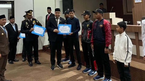 Wakil I DPRD Lamsel, Merik Havit Hadiri Upacara Hari Sumpah Pemuda di Dalam Ruangan, Tekankan Semangat Kolaborasi Generasi Muda