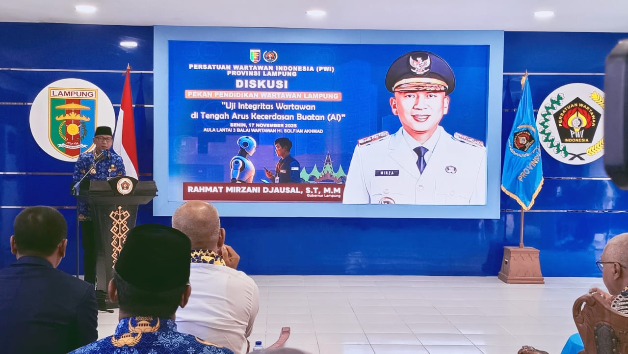 Gubernur Lampung Rahmat Mirzani Djausal Dukung PWI Lampung Menjadi Tuan Rumah HPN Dan Porwanas Tahun 2027