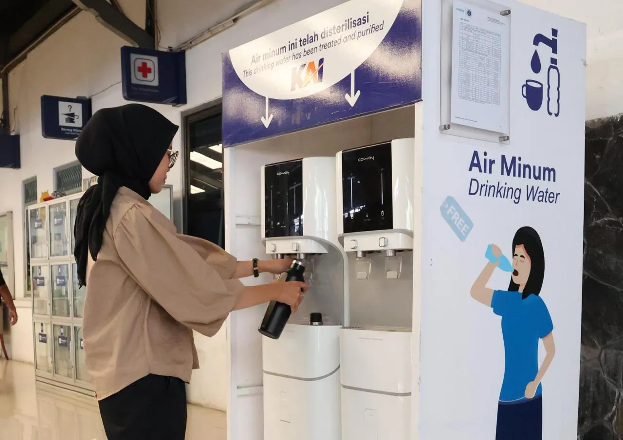 Stasiun Solo-Jogja Saat Ini Punya Fasilitas Water Station, Jangan Lupa Bawa Tumbler!