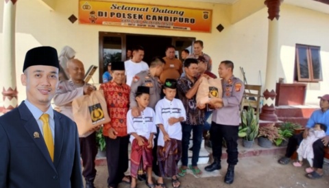 Anggota DPRD Lamsel, Derri Kusuma, Apresiasi Baksos Sunat Massal Polsek Candipuro