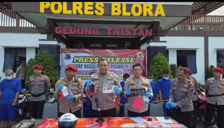 Tim Resmob Polres Blora Ungkap Pencurian Motor, Pelaku Diduga Saudara Kandung