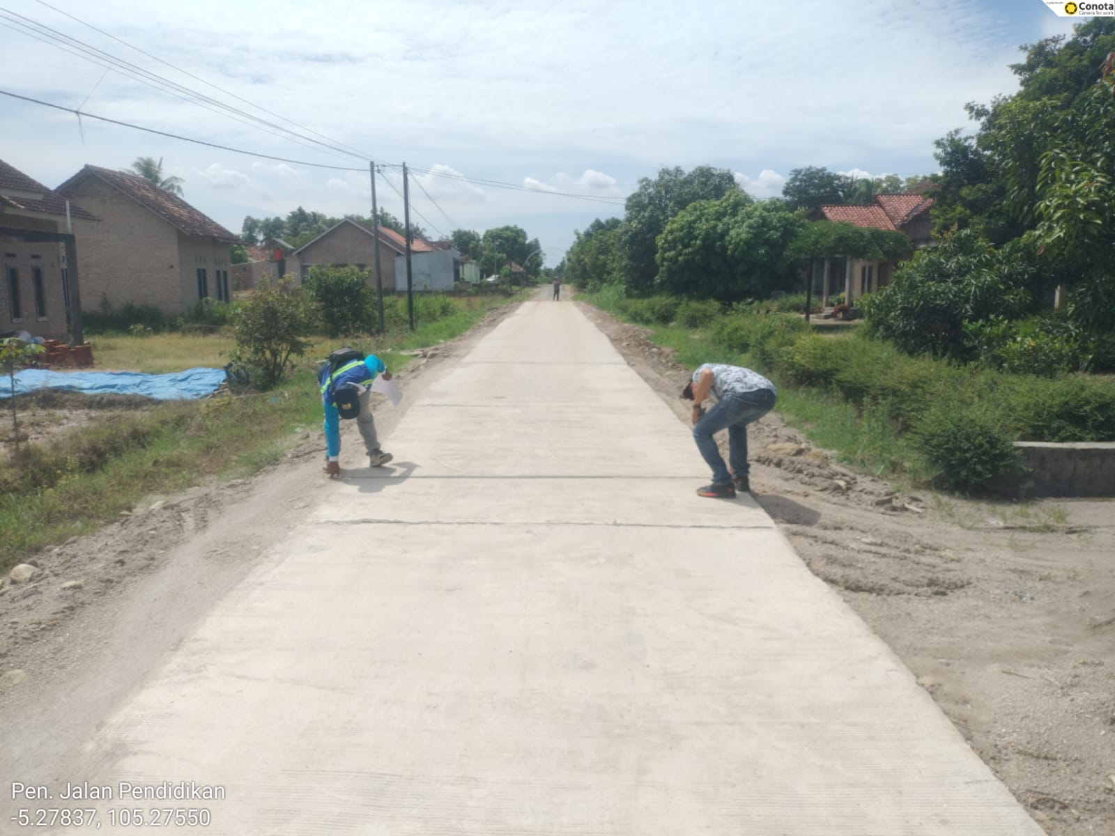 Peningkatan Jalan Rabat Beton Di Jalan Pendidikan Desa Karang Anyar Selesai Dikerjakan Masyarakat Ucapkan Terimakasih