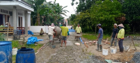 Prioritaskan Pembangunan, Pemdes Sidoasri Bangun Rabat Beton Tahun Anggaran 2025