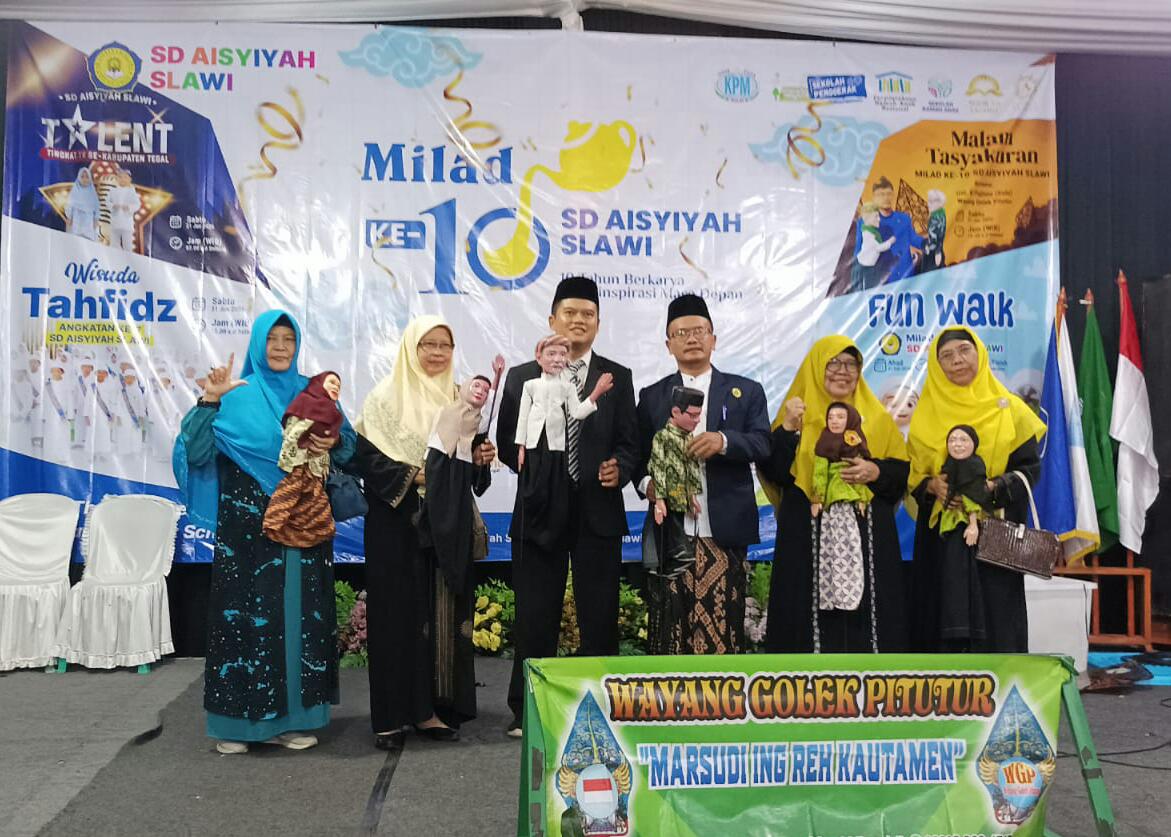 Peringati Milad ke-10 Tahun, SD Aisyiyah Slawi Gelar Wayang Golek Pitutur