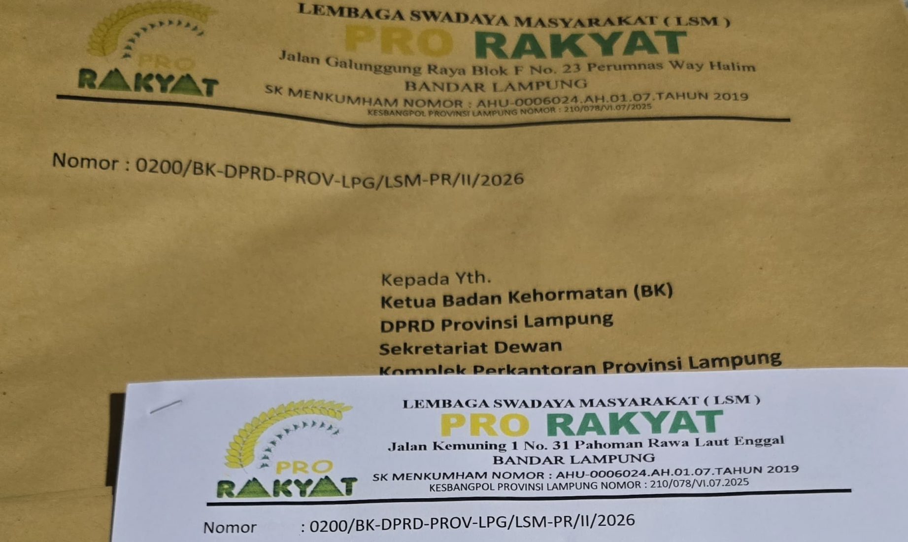 Kempeskan Ban Mobil Mahasiswi,LSM PRO RAKYAT Desak BK DPRD Beri Sanksi Berat Oknum Legislator Wakil Rakyat