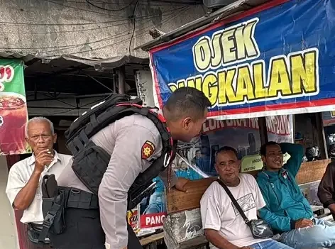 Tim Sparta Polresta Imbau Pengemudi Ojek Jaga Kamtibmas