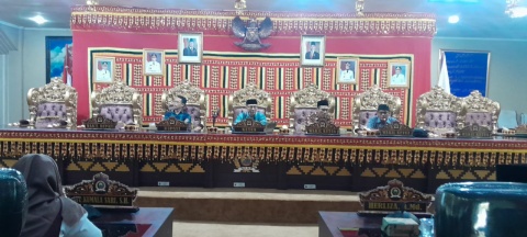 Wakil Ketua Komisi I DPRD Lamsel,Jenggis Terima Kunjungan Kerja DPRD Pringsewu