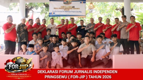 Deklarasi FOR-JIP Pringsewu:Komitmen Insan Pers Bersinergi Membangun Daerah