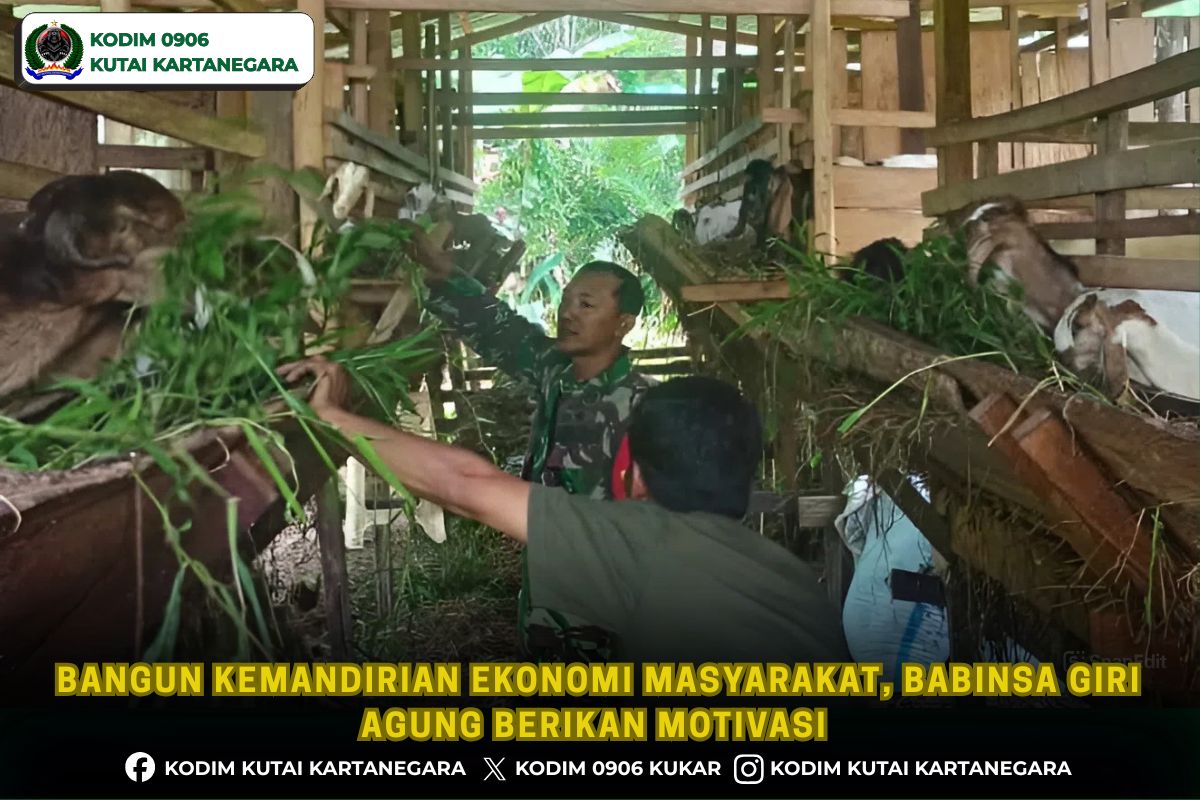 Bangun Kemandirian Ekonomi Masyarakat, Babinsa Giri Agung Berikan Motivasi