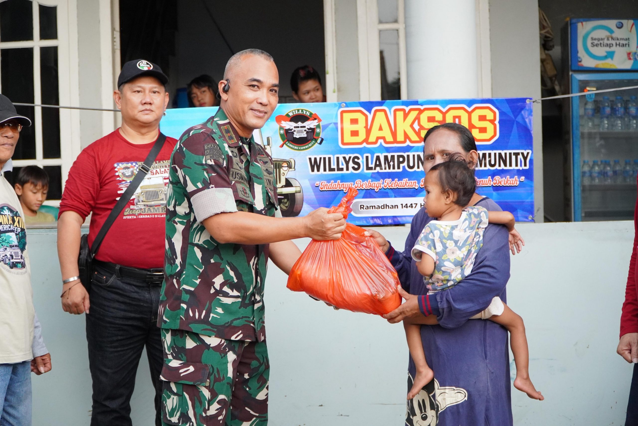 Baksos Ramadhan WLC Lampung,Sinergi Komunitas Dan TNI Untuk Berbagi Berkah