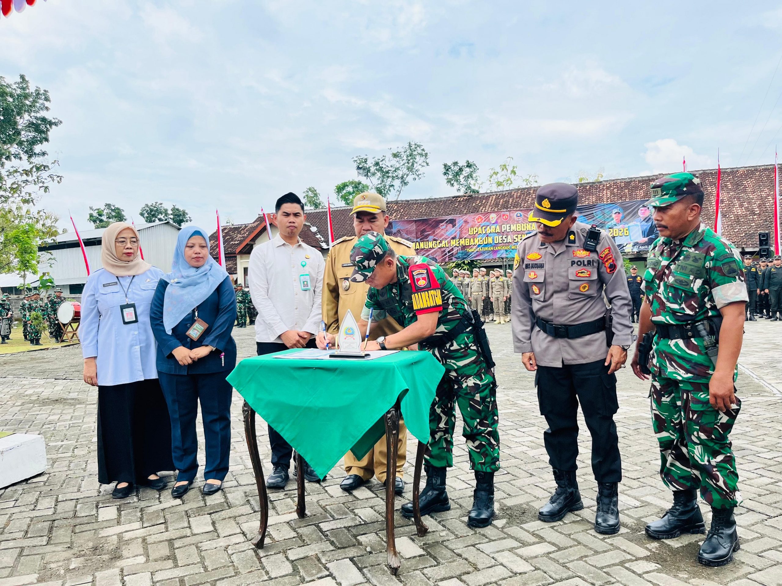 TMMD Sengkuyung Tahap II 2026 Resmi Dibuka, Gotong Royong Kunci Kemajuan Desa