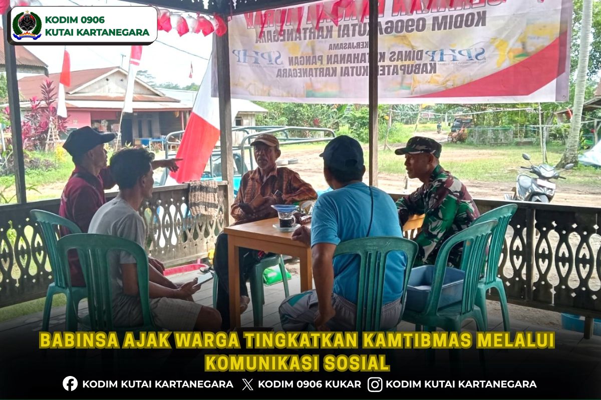 Babinsa Ajak Warga Tingkatkan Kamtibmas melalui Komunikasi Sosial
