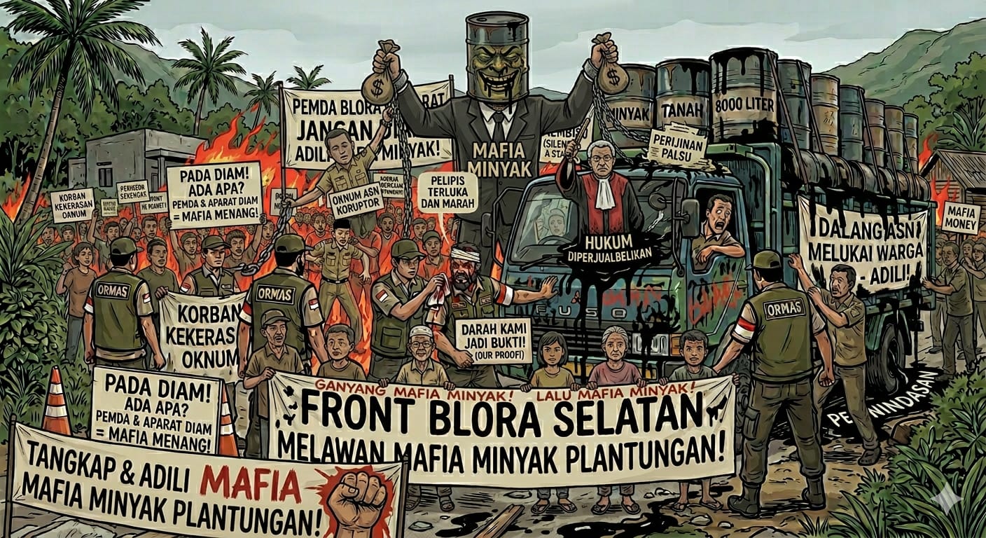 Mafia Minyak Ilegal di Plantungan Mandek, Front Blora Selatan, Hukum Sedang Dihentikan Diam-diam ?