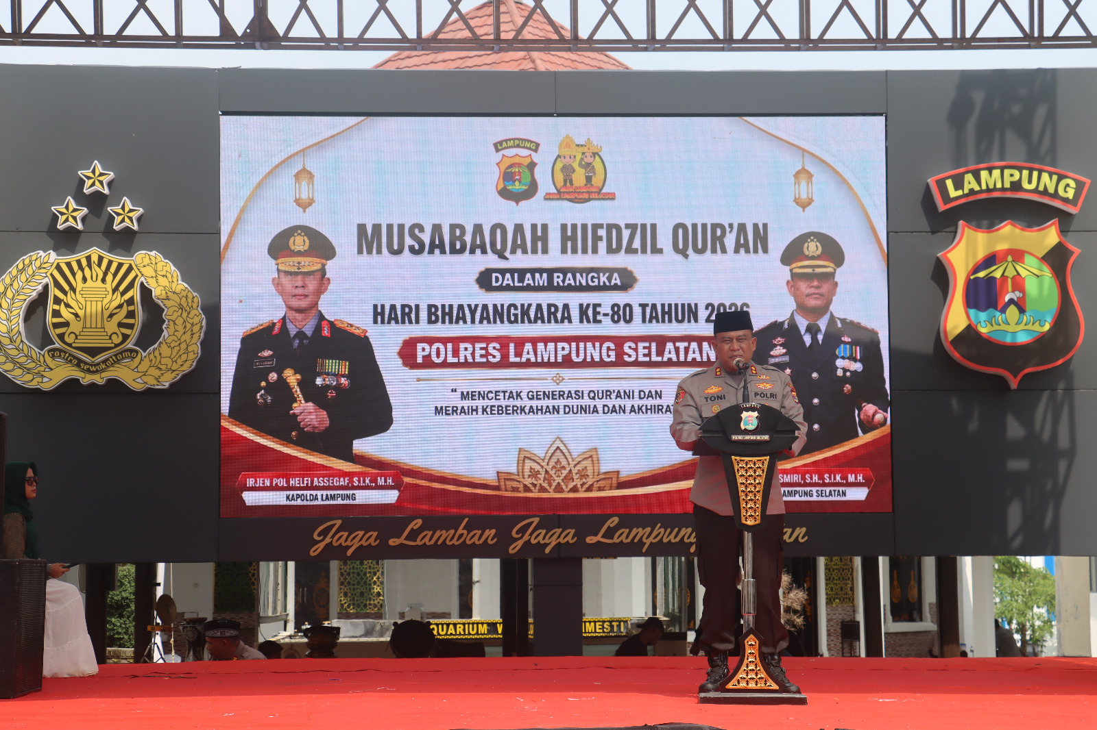 Polres Lampung Selatan Gelar MHQ Sambut Hari Bhayangkara Ke-80