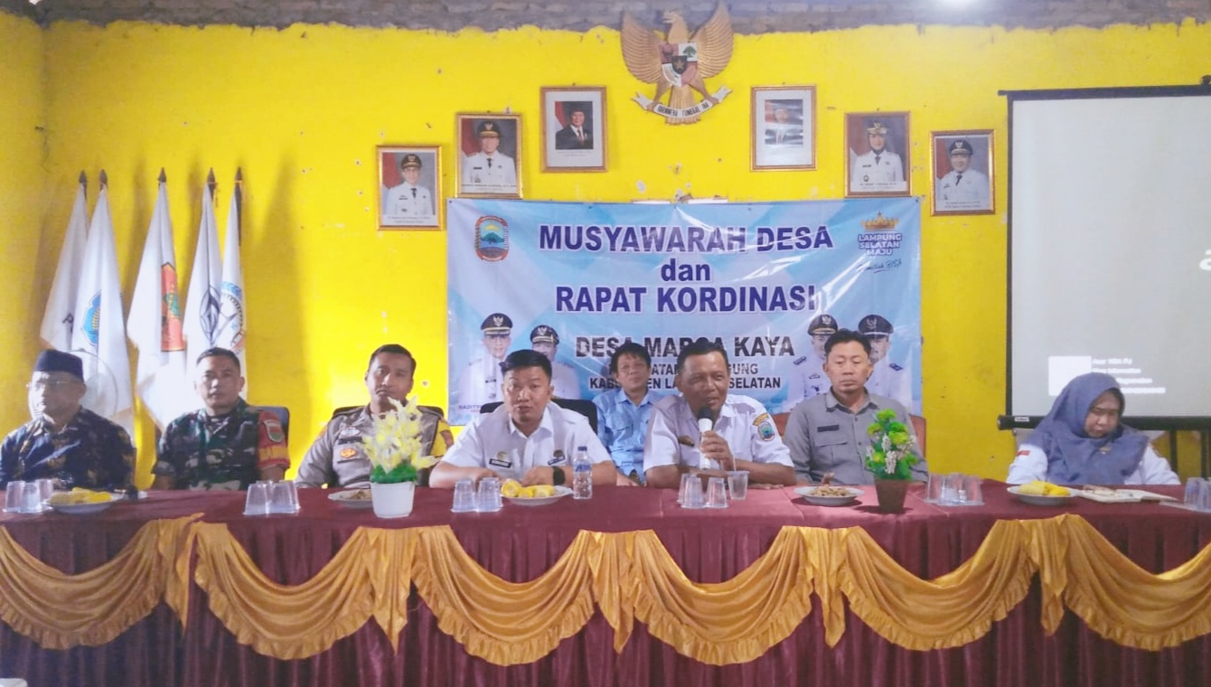 Musdesus Dan Rapat Kordinasi Desa Marga Kaya,Tentukan Penggunaan Dana Desa Tahun 2026