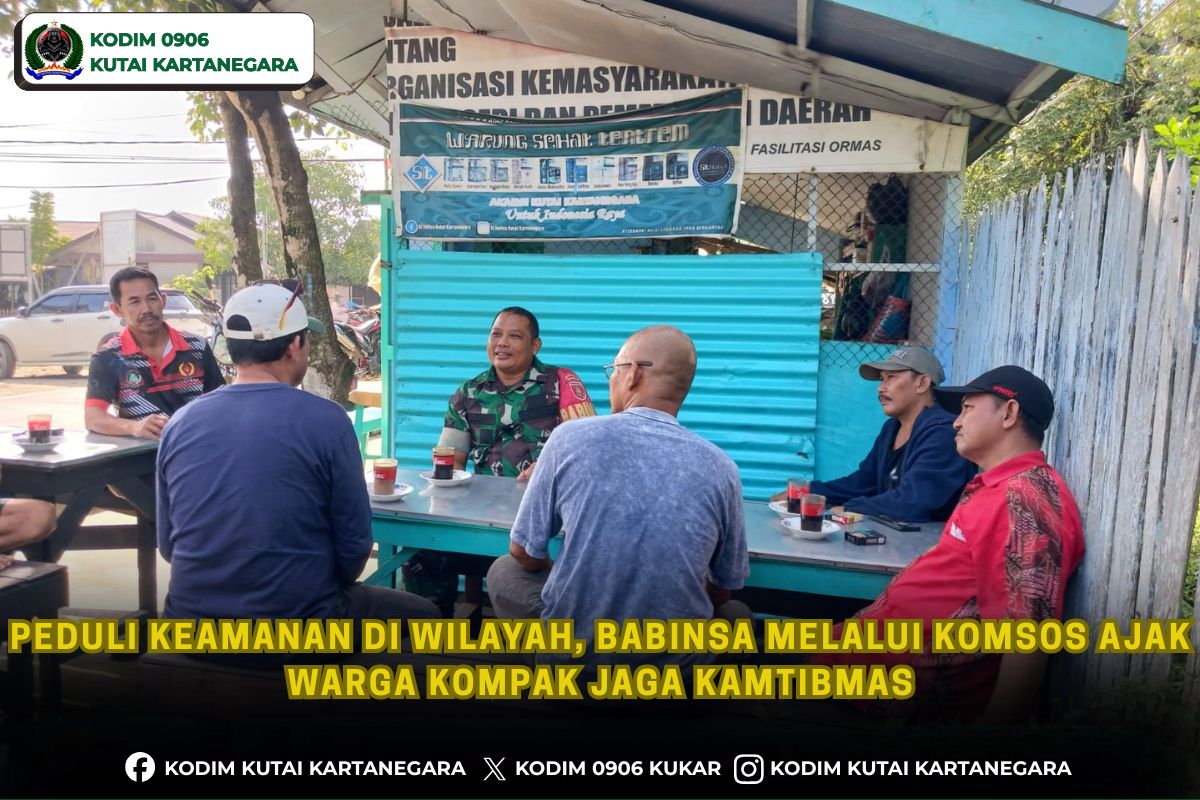 Peduli Keamanan Di wilayah, Babinsa Melalui Komsos Ajak Warga Kompak Jaga Kamtibmas