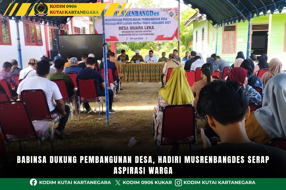 Babinsa Dukung Pembangunan Desa, Hadiri Musrenbangdes Serap Aspirasi Warga