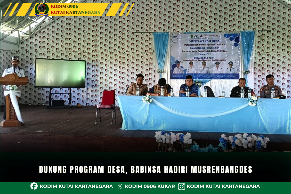 Dukung Program Desa, Babinsa Hadiri Musrenbangdes