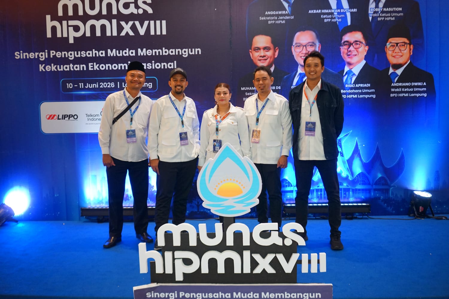 HIPMI Gelar Munas Di Bandar Lampung,Jamal Semangat Pengusaha Pejuang Harus Terus Di Jaga