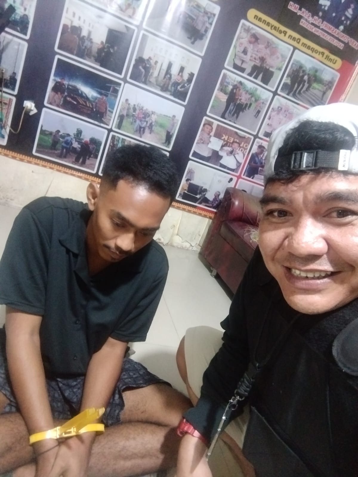 Aksi Kejar Kejaran Warga Dusun Sidosari Dibekuk Anggota Polsek Sidomulyo,Bawa Satu Paket Sabu