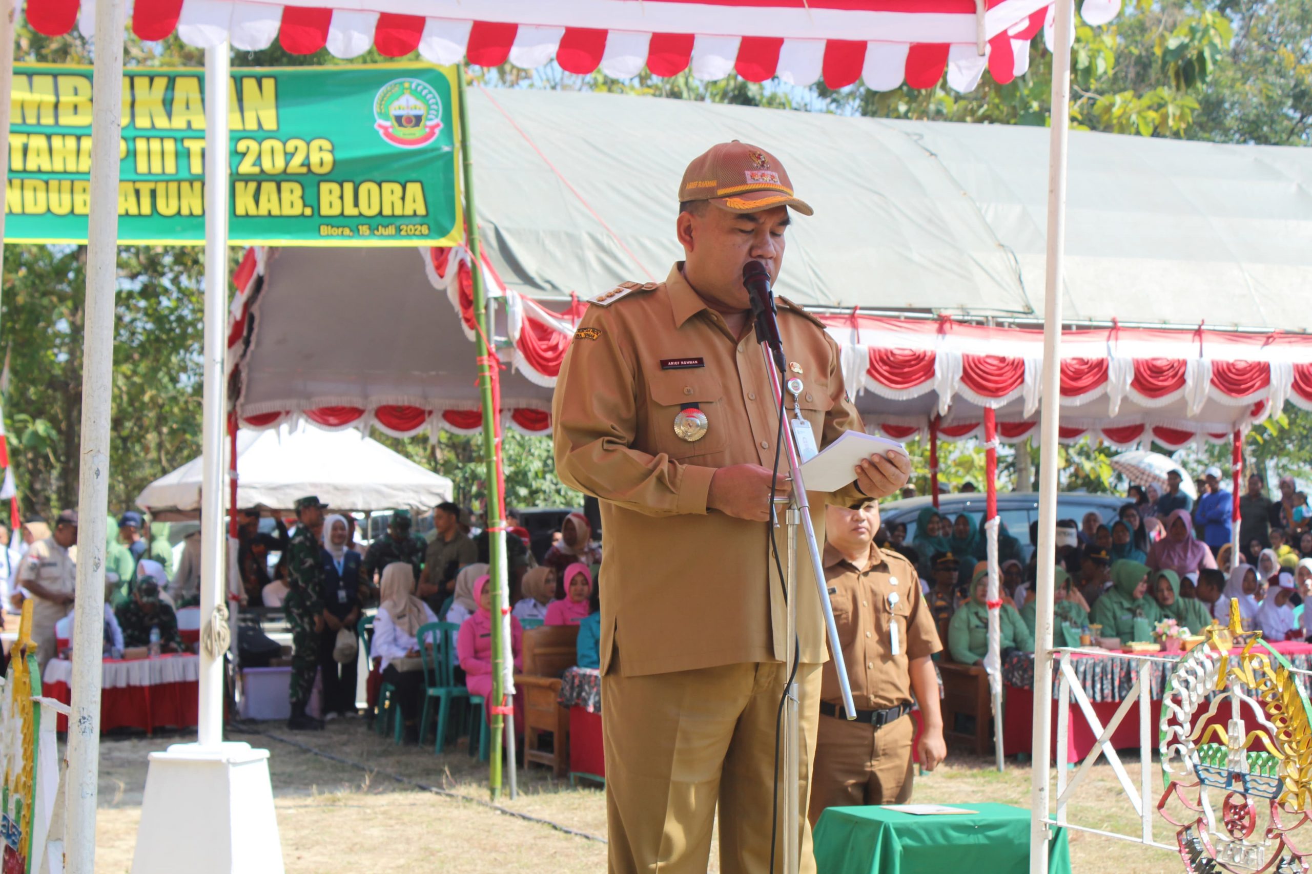 Pembukaan TMMD Sengkuyung Tahap III di Blora, Bupati Ajak Gotong Royong Bangun Desa