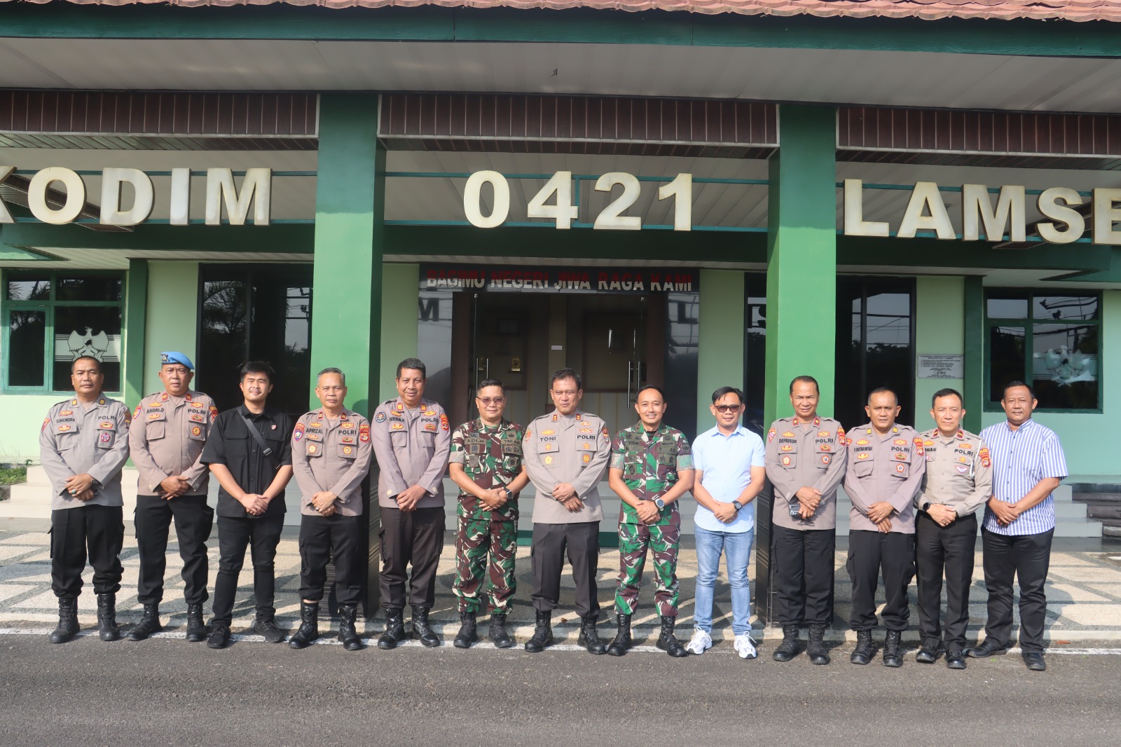Kapolres Lampung Selatan Perkuat Solidaritas Bersama TNI Dan Kejaksaan