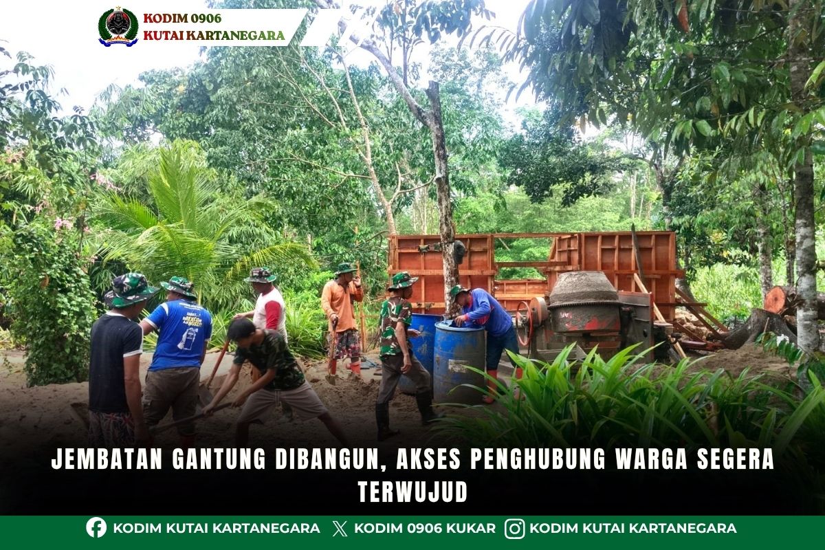 Jembatan Gantung Dibangun, Akses Penghubung Warga Segera Terwujud