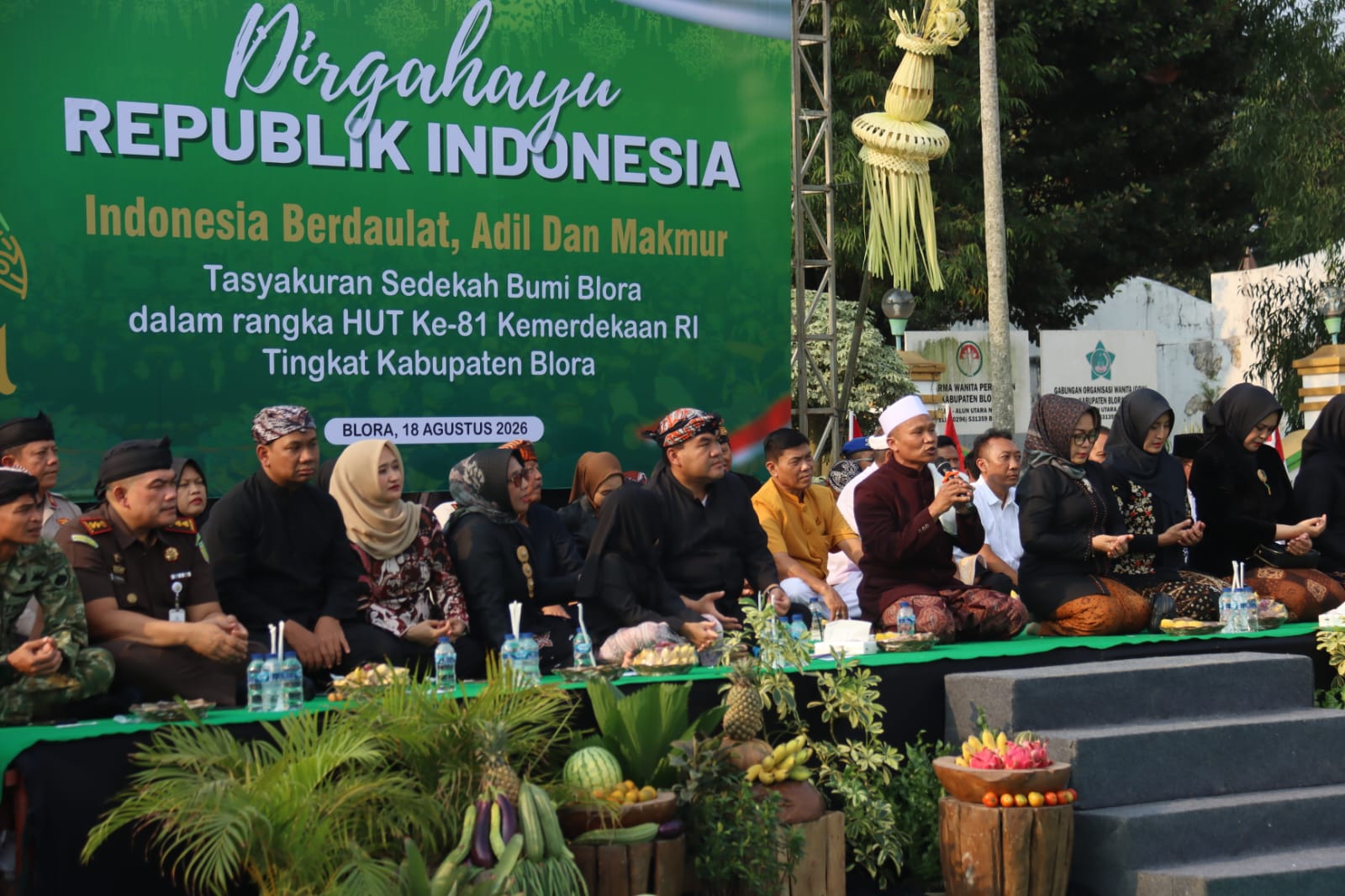 Ribuan Warga Blora Satu Rasa dalam Tasyakuran Sedekah Bumi di HUT ke-81 RI