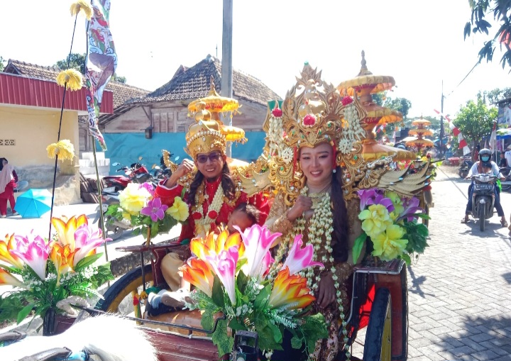 Rayakan HUT ke-81 RI, Desa Kamolan Gelar Karnaval Meriah