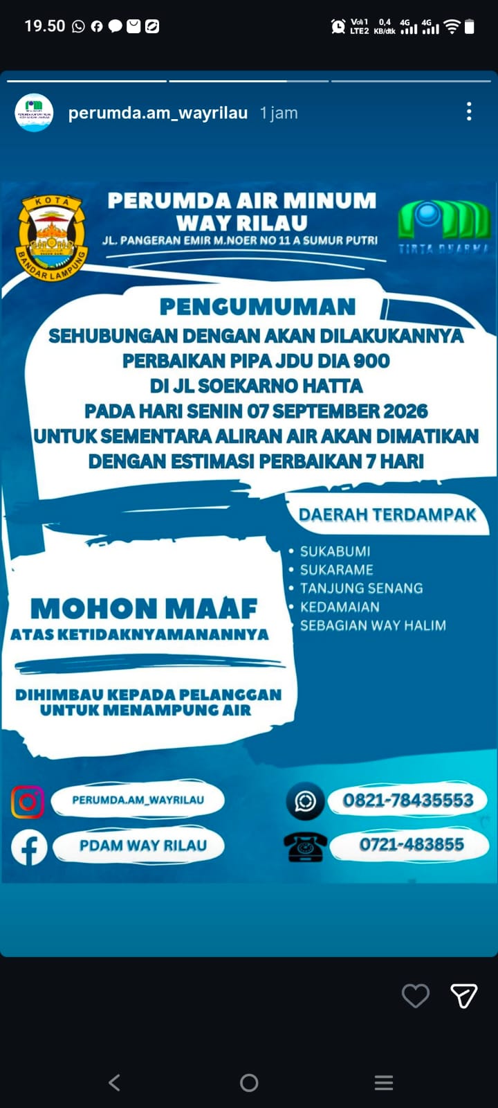 Warga Di Bandar Lampung Meradang,Berjibaku Dengan Abu Vulkanik Tanpa Adanya Aliran Air Dari Perumda Air Minum Way Rilau