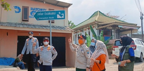 Perkuat Kesiapsiagaan Bencana, BPBD Kabupaten Lampung Selatan Uji Kesiapan Sirene Tsunami dan Jalur Evakuasi Pesisir