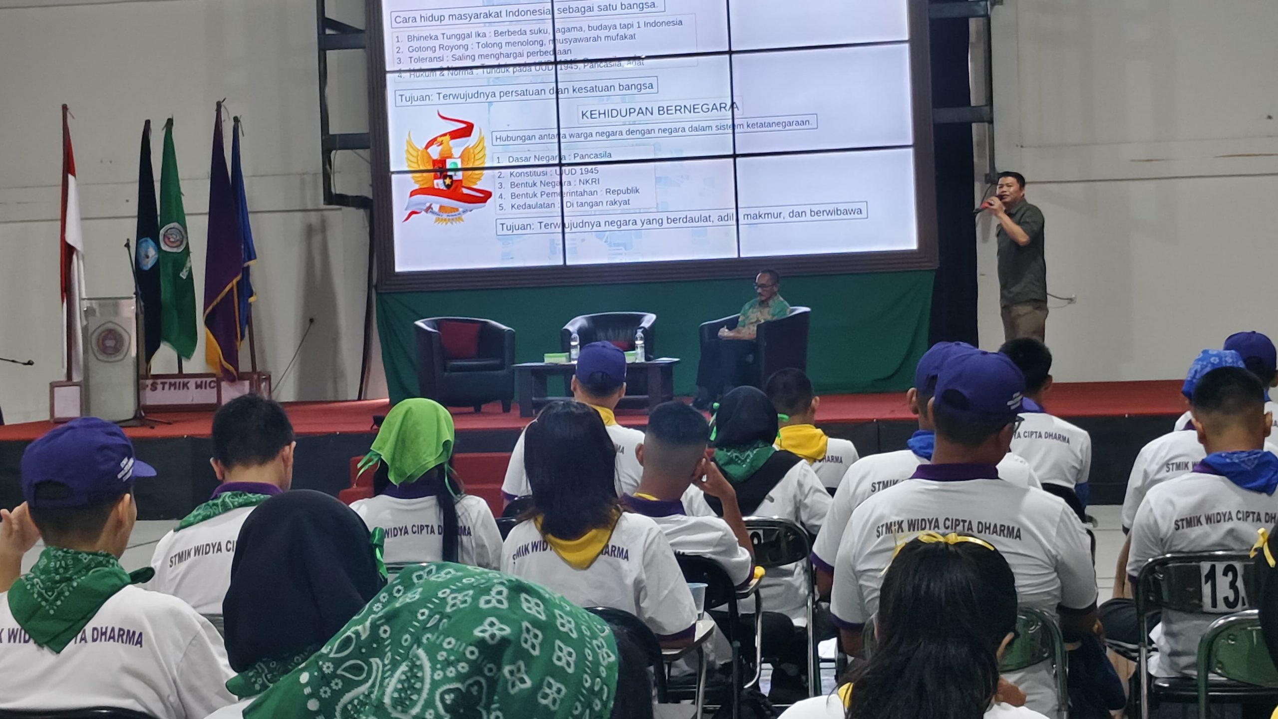 Tanamkan Jati Diri Bangsa, Kasi Intel Korem 091/ASN Bekali Mahasiswa Baru