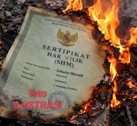 PENGUMUMAN DOKUMEN SERTIFIKAT HAK MILIK (SHM) TERBAKAR/HILANG