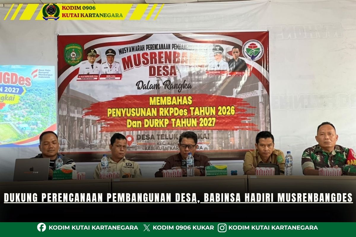 Dukung Perencanaan Pembangunan Desa, Babinsa Hadiri Musrenbangdes