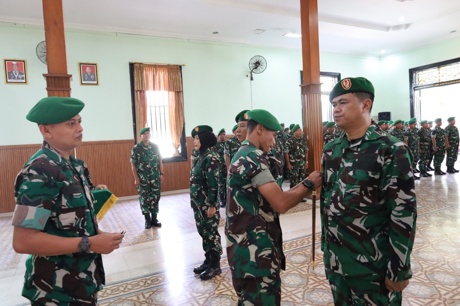 63 Prajurit Kodim 0721/Blora Naik Pangkat, Dandim Tekankan Tanggung Jawab Lebih Besar