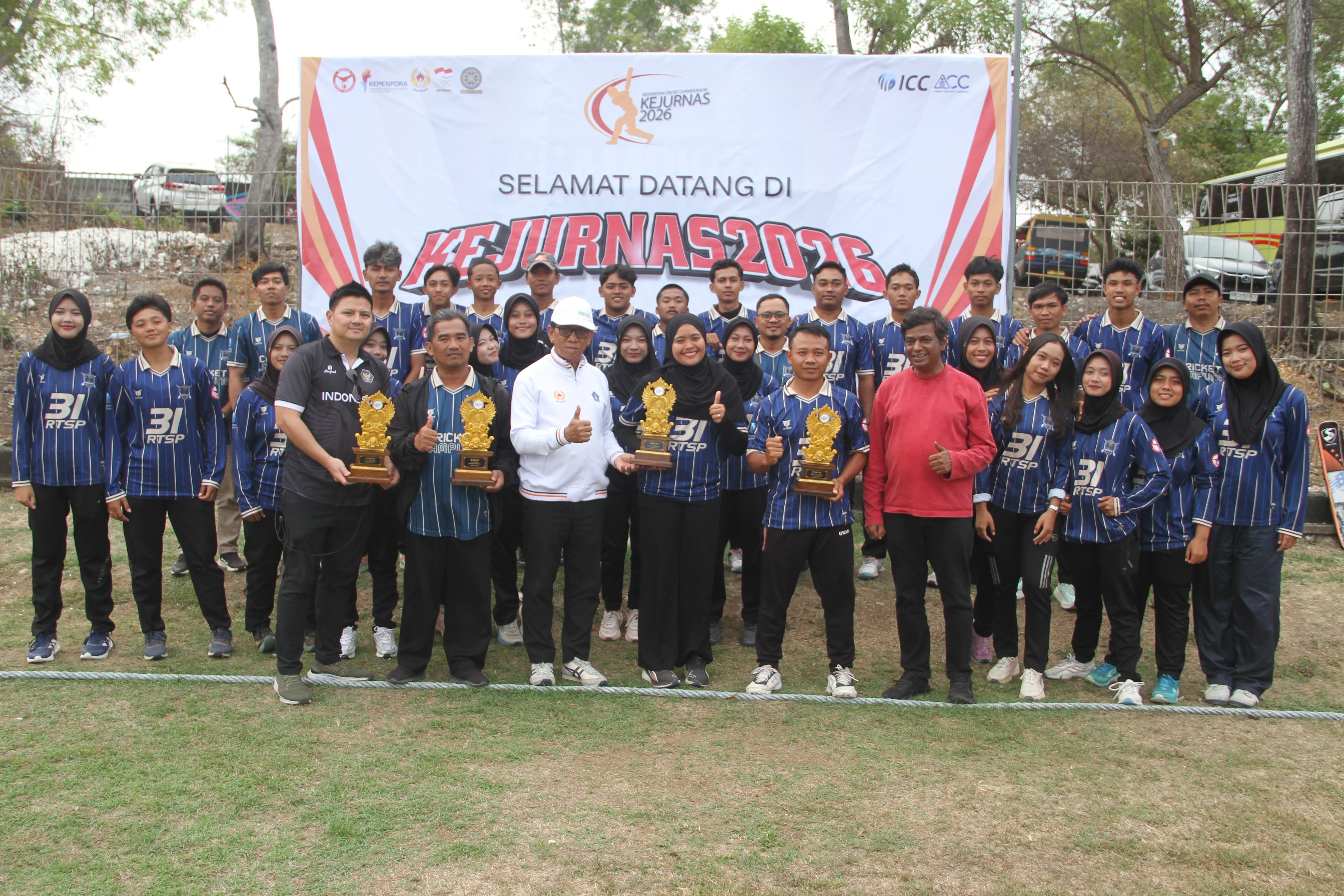 Lampung Borong Enam Medali Di Kejurnas CRICKET BALI 2026,Lima Atlet Tembus Indonesia All Star