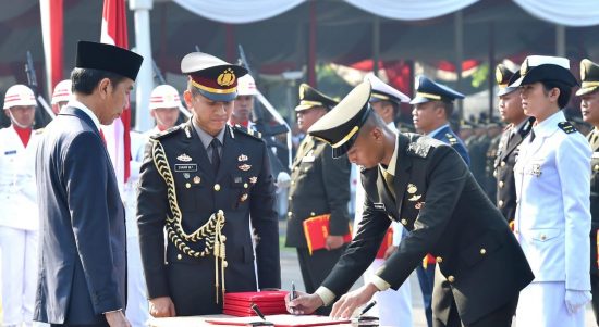 781 Perwira TNI dan Polri Tahun 2019 Dilantik Presiden Jokowi