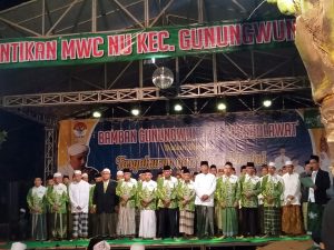 Pelantikan Pengurus, MWC NU Gunungwungkal Gelar Dzikir dan Sholawat